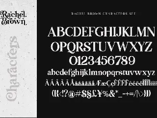 Rachel Brown font