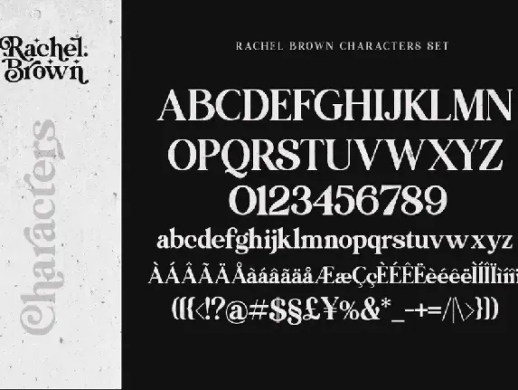 Rachel Brown font