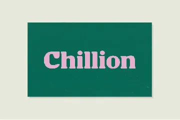 Chillion font