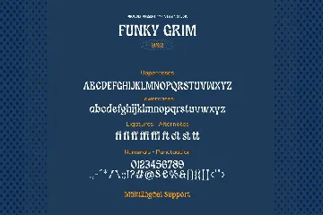 Funky Grim - Playful Pop Retro Horror Display Font