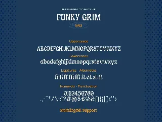 Funky Grim - Playful Pop Retro Horror Display Font