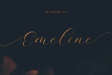 Emeline Script Font