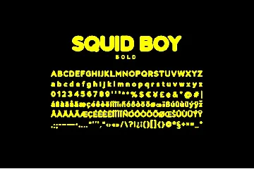 Squid Boy - Inky Bleed font