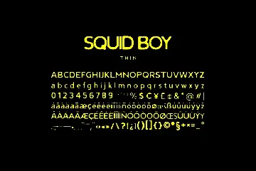 Squid Boy - Inky Bleed font