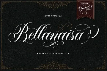 Bellanaisa -  Calligraphy Font + Ornament