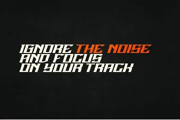 Noise Gear - Absolute Racing Font