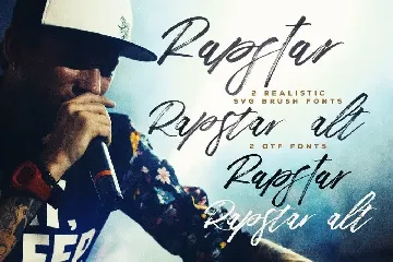 Rapstar Brush & SVG Font