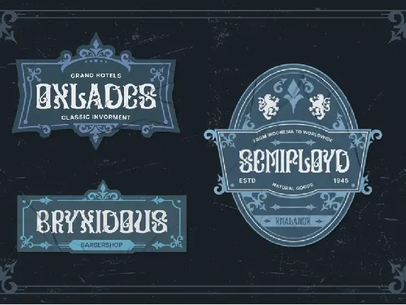 Semifloyd - Vintage Display Font