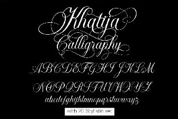 Khatija Calligraphy font