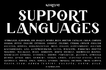 Korejat font