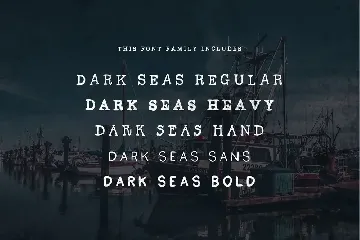 Dark Seas - Five Styles! font