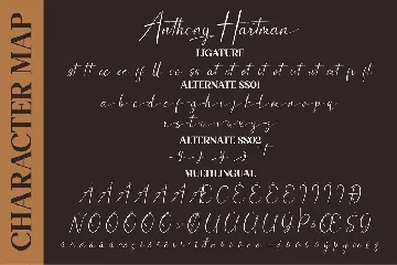 Anthony Hartman Signature font