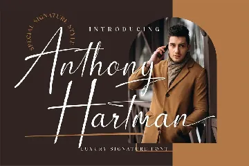 Anthony Hartman Signature font