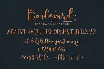 Boulevard Script Font