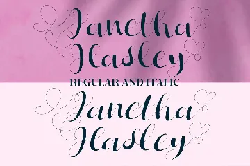 Janetha Hasley Script font