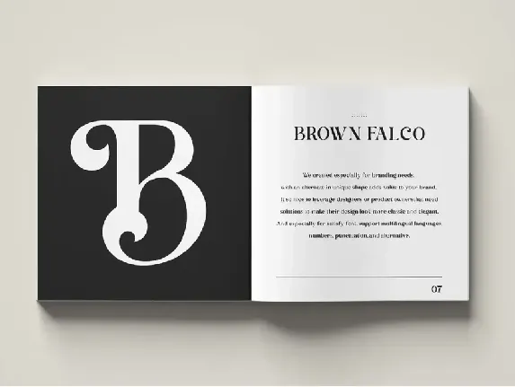 Brown Falco | Classy Serif Font