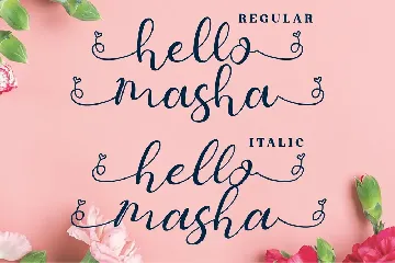 Hello Masha Script font