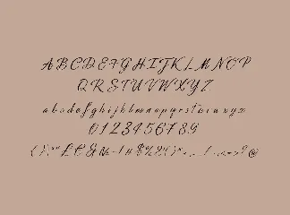 Handwritten fancy font