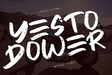 Yesto Dower Brush Font