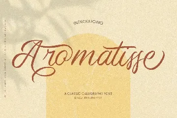 Aromatisse Classic Calligraphy Font