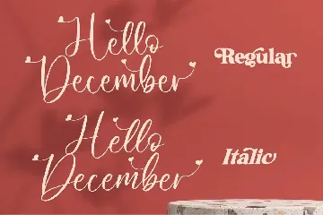 Hello December Script font