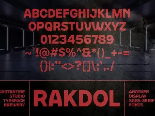 Rakdol - Display Sans Serif Fonts