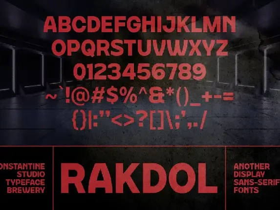 Rakdol - Display Sans Serif Fonts