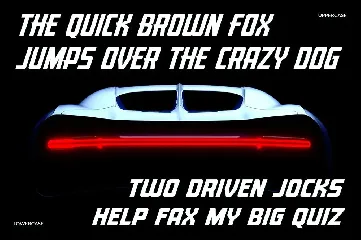 Torque Craver - Fast Racing Fonts