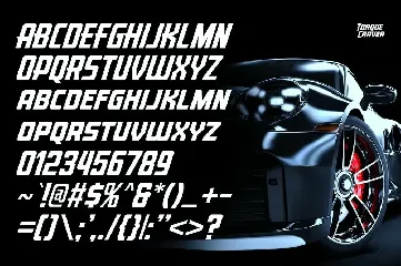 Torque Craver - Fast Racing Fonts