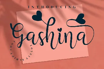 Gashina Script font