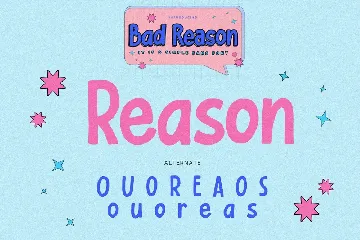 Bad Reason - It Is Simple Sans Font