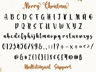 Merry Christmas - Script Handwritten Font