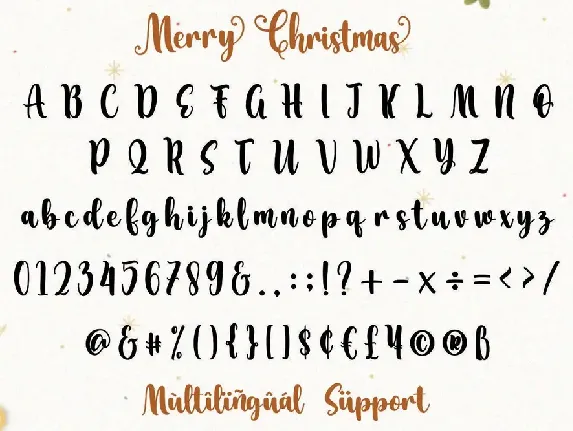 Merry Christmas - Script Handwritten Font