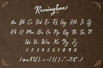 Remingtone Beautiful Calligraphy Font