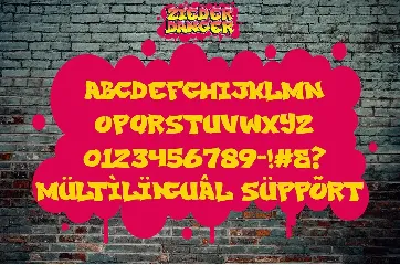 Zieder Danger - awesome Graffiti Font