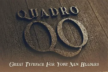 Quadro - Display Font