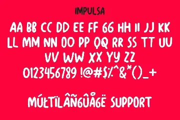 Impulsa - Handwritten Bold font