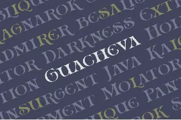 Guacheva font