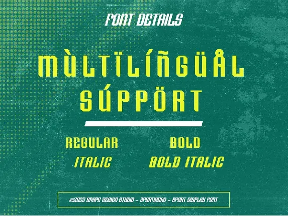 Sportihead - Sport Font