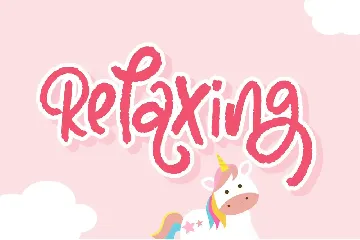 Unicorn Glowing - Handbrush font