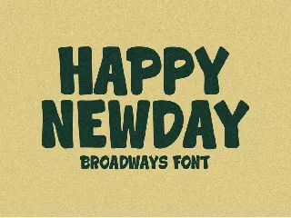 Broadways font