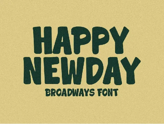 Broadways font