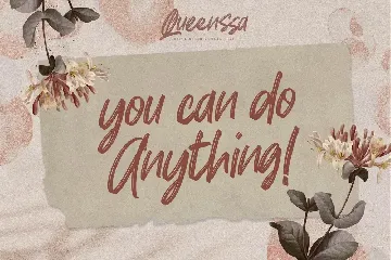 Queenssa - Quick Brush Modern Font