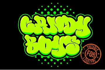 Thick or Melted - Unique Graffiti Font