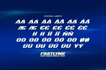 FASTLYNK - Race Theme Display Font