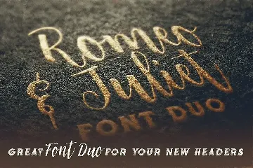 Romeo & Juliet Font Duo