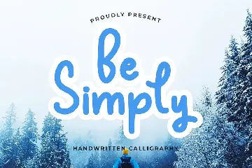 Be Simply Monoline Calligraphy Font