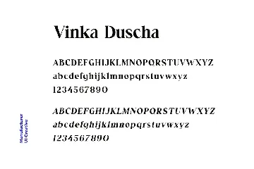 Vinka Duscha Modern Serif Font