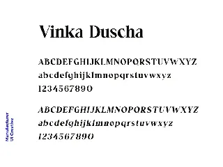 Vinka Duscha Modern Serif Font