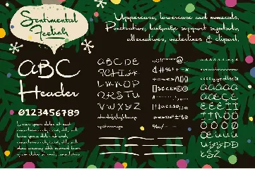 Sentimental Feeling - Christmas Font